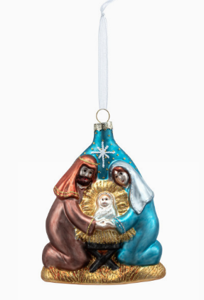 Demdaco First Noel Blown Glass Ornament