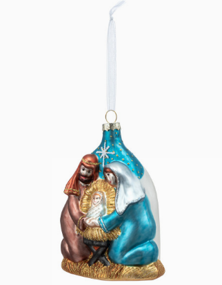 Demdaco First Noel Blown Glass Ornament