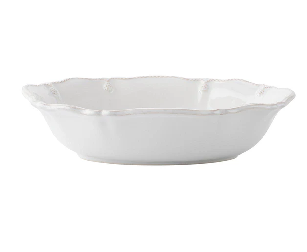 Juliska Berry & Thread 12" Oval Serving Bowl- Whitewash