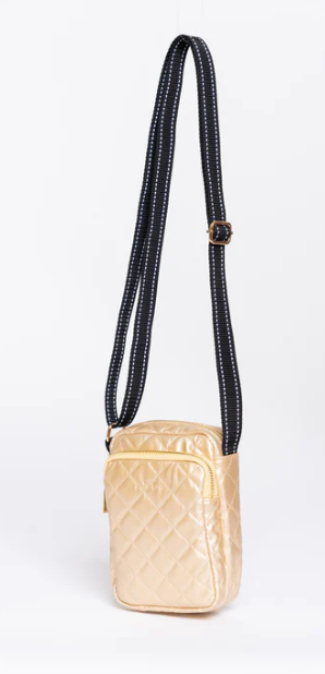 Scout The Micromanager Quilted Crossbody-Gold