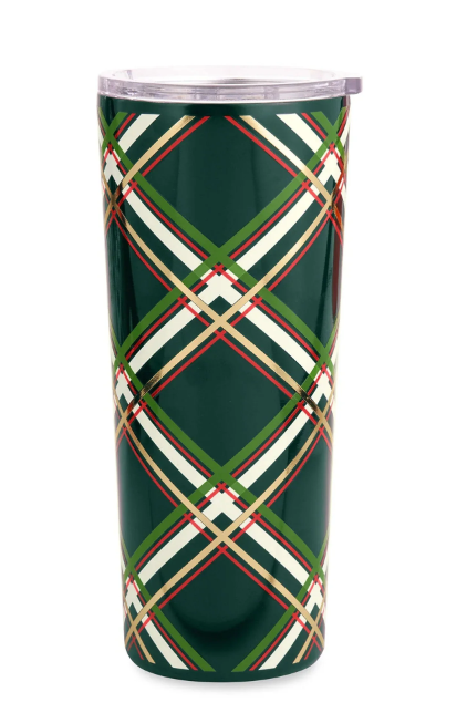 Kate Spade Spruce Plaid Tumbler