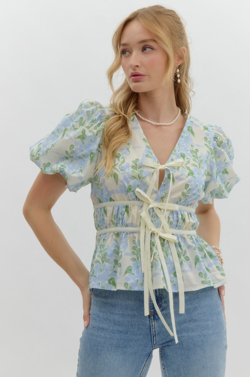 Bow-Tie Bloom Top