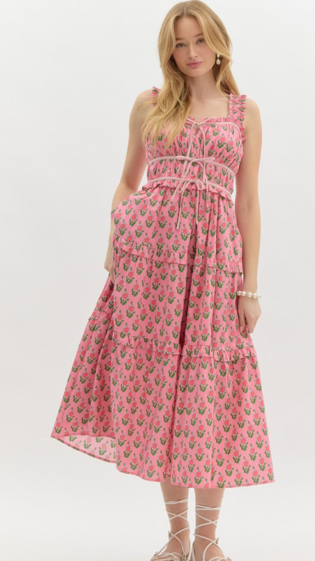 Blooming Grace Midi Dress