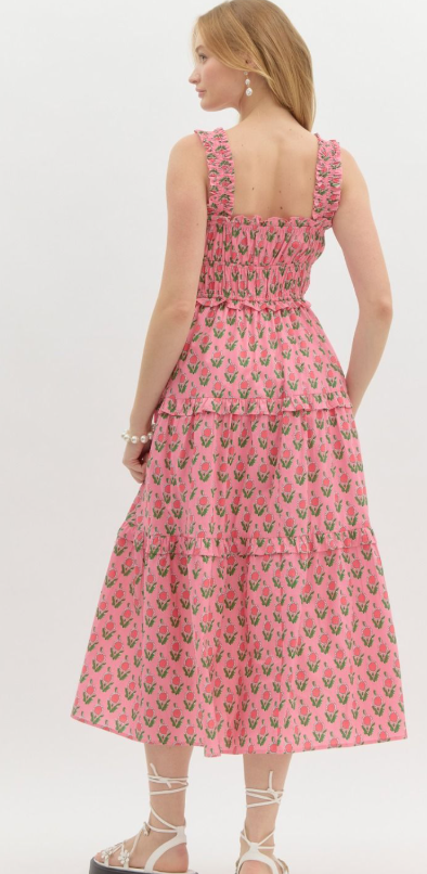 Blooming Grace Midi Dress