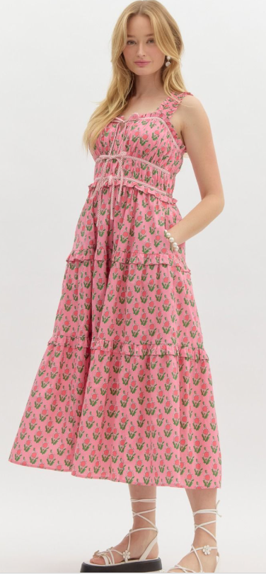 Blooming Grace Midi Dress