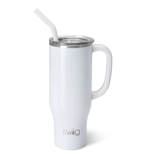 Swig Shimmer White Mega Mug 30 oz