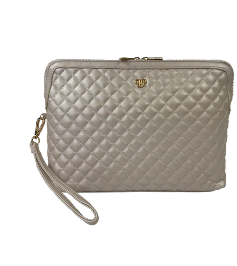 PurseN Updated Litt Makeup Case - Pearl Quilted