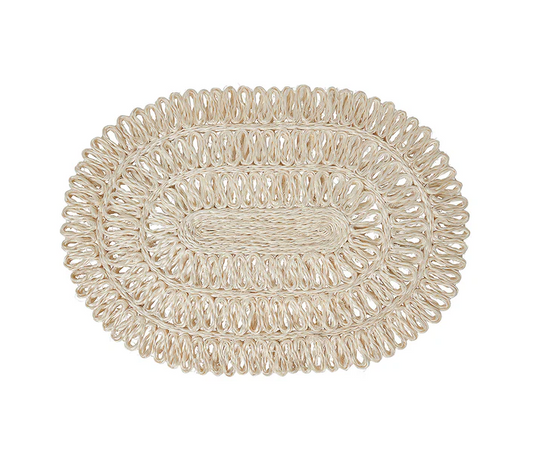 Juliska Straw Loop Oval Placemat