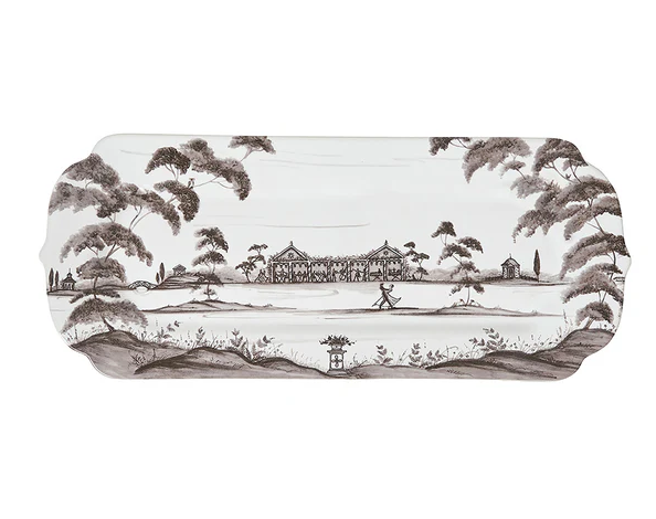 Juliska Country Estate 15'' Hostess Tray-Flint Gray