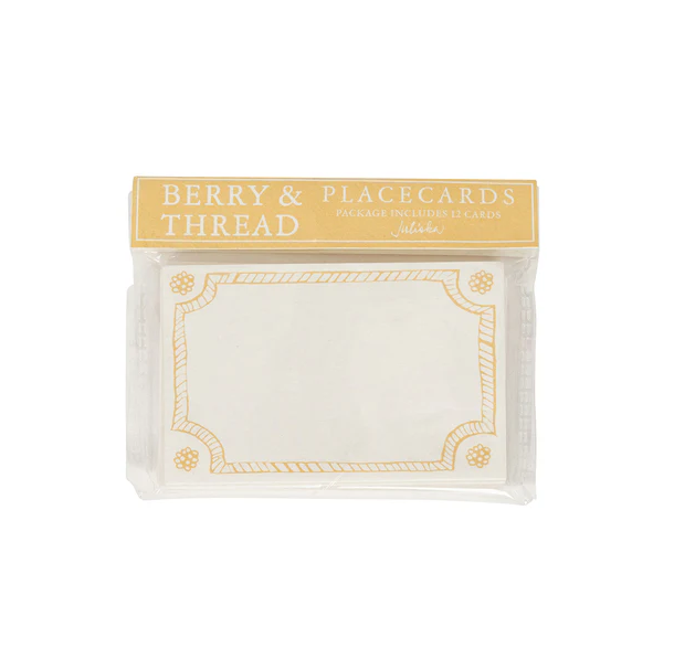 Berry & Thread Place Card Set/12 - Daffodil