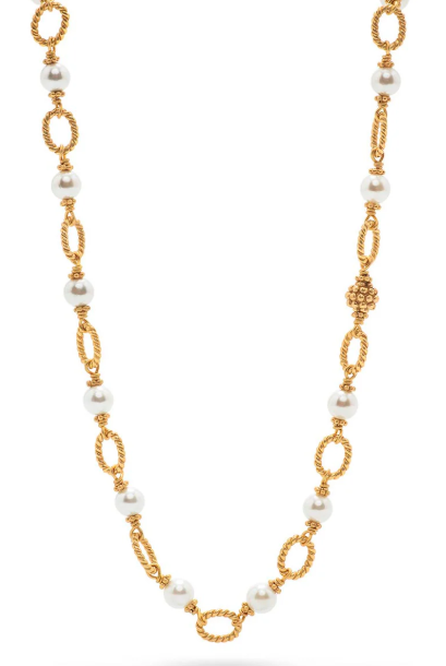 Capucine De Wulf Berry & Bead Chain, 24" - Pearl