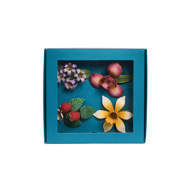 Meadow Walk Floral Napkin Ring Assorted Set/4 - Multi