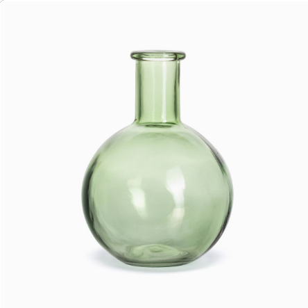 Demdaco Green Glass Vase