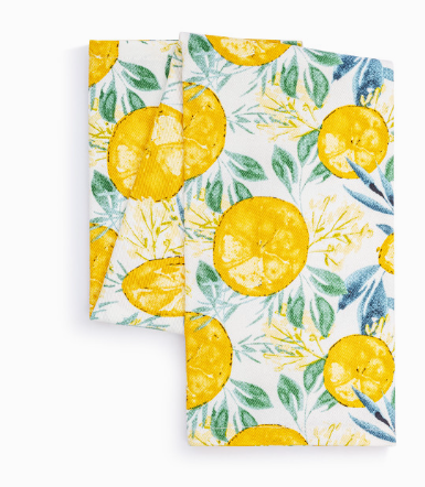 Lemons Cotton Twill Kitchen Towel