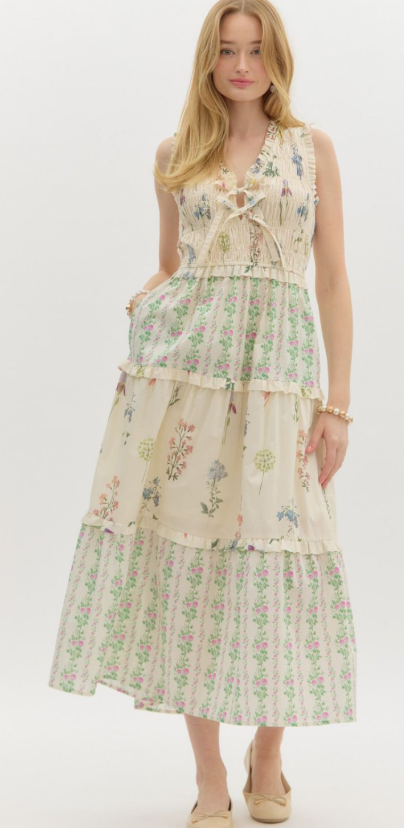 Floral Ruffle Haven Dress