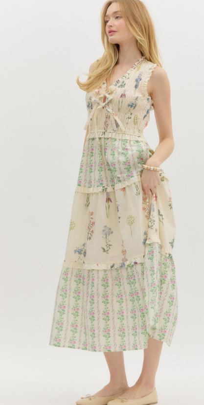 Floral Ruffle Haven Dress