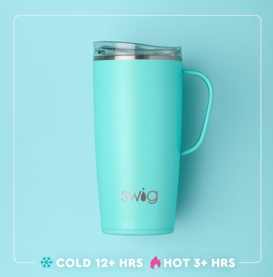 Swig We've Got Spirit Black + Red Travel Mug 22oz