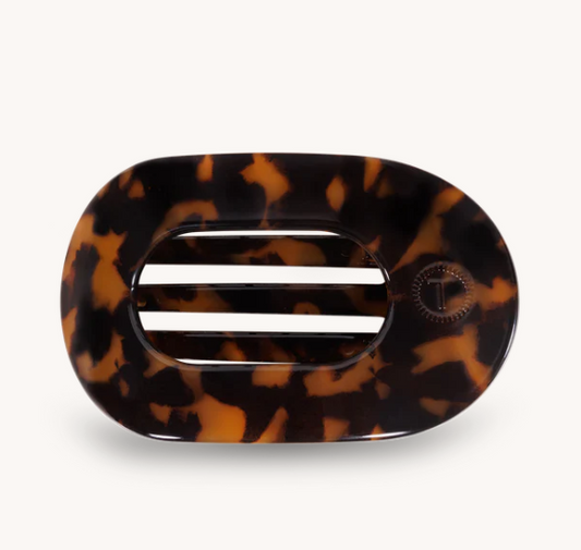 Teleties Tortoise Medium Flat Hair Clip