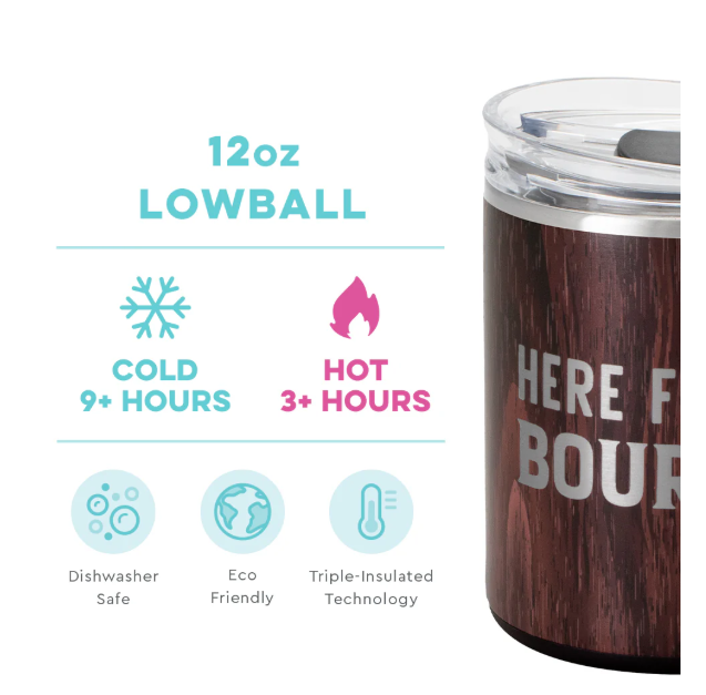 Swig Here for the Bourbon Lowball Tumbler 12oz