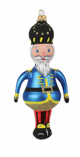 Vietri Nutcrackers Figural Blue Nutcracker Ornament