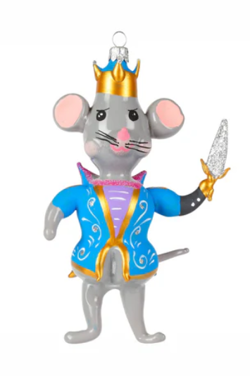 Vietri Nutcrackers Figural Mouse King Ornament