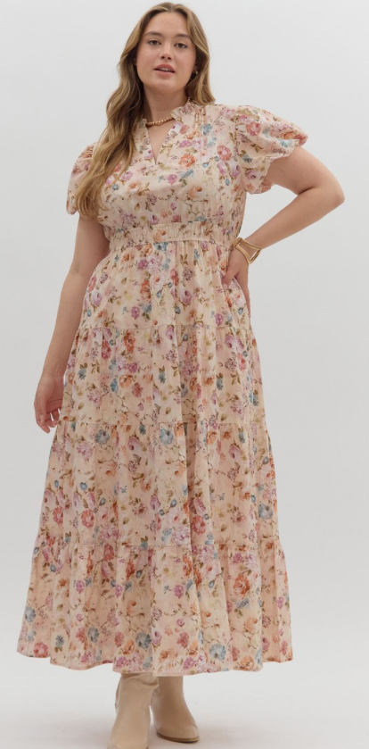 Rosewood Meadow Maxi Plus Dress