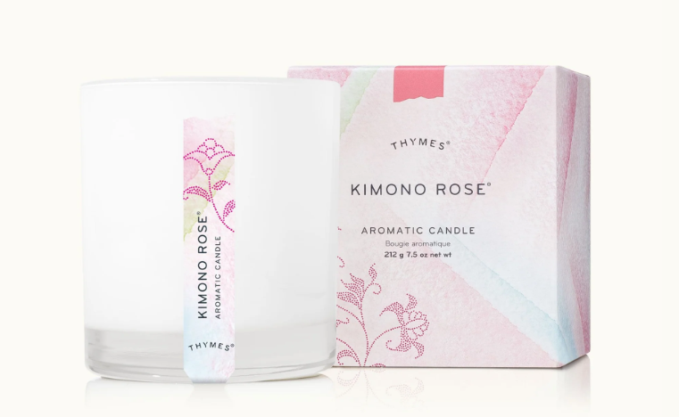 Thymes Kimono Rose Candle