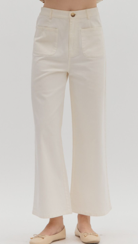 Vanilla Sky Wide-Leg Jeans