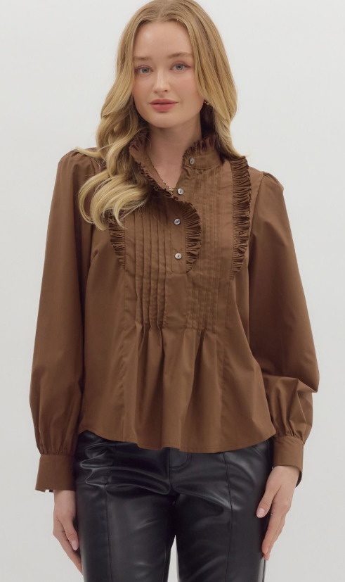 Entro Ruffle Manor Blouse