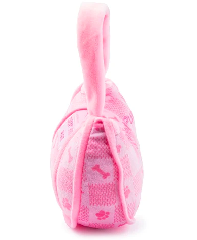 Haute Diggity Dog Pink Checker Chewy Vuiton Handbag