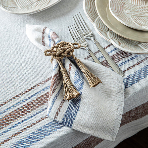 Juliska Danish Stripe Napkin- Taupe