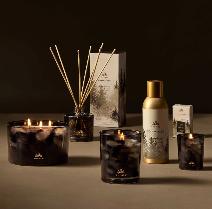 Thymes Noir Woods Petite Reed Diffuser