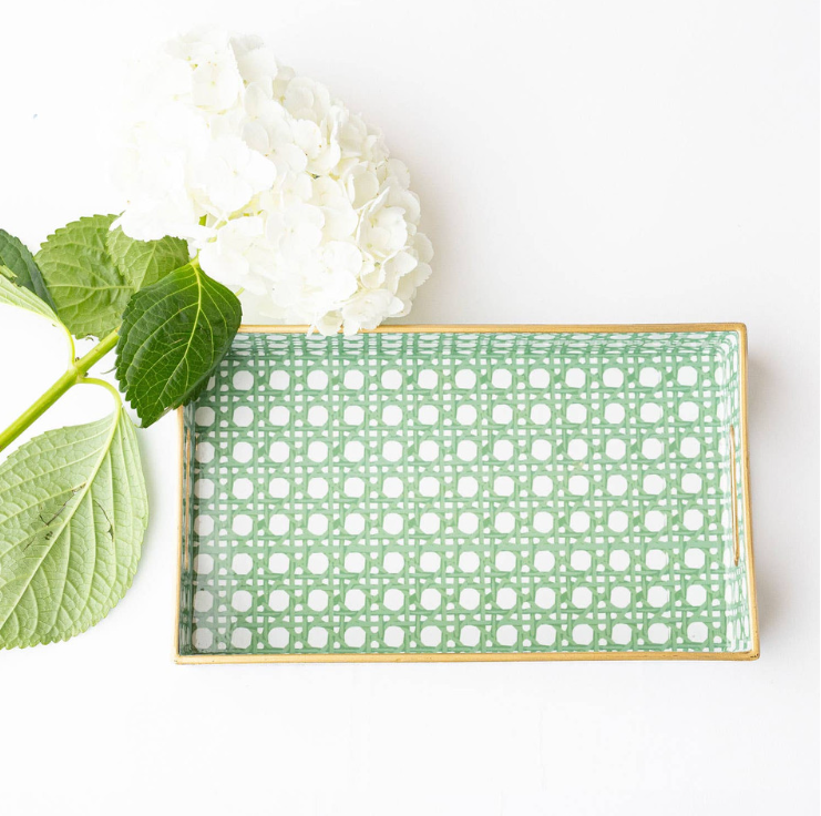 8 Oak Lane Cane Vanity Tray