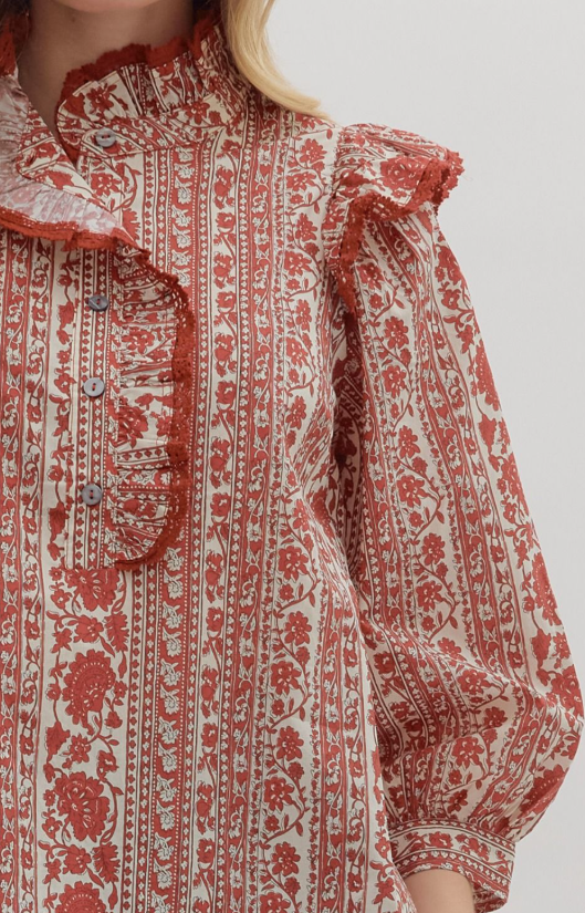 Entro Wildflower Stripe Top