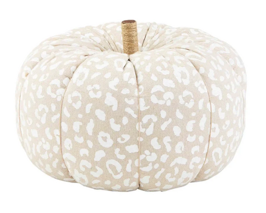 MudPie Large Leopard Print Pumpkin