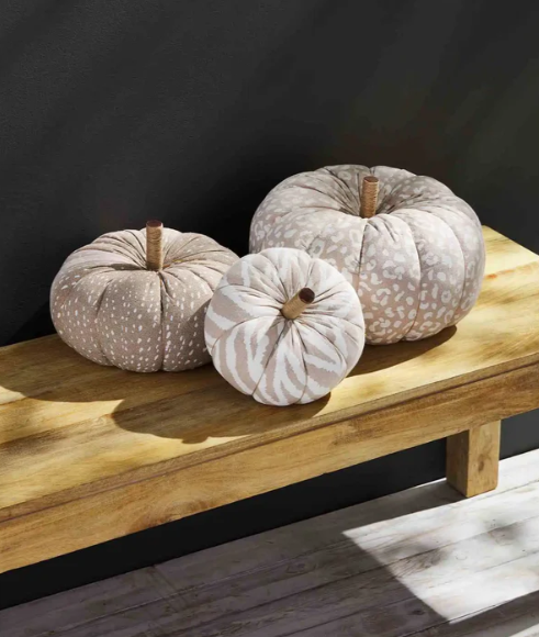 MudPie Large Leopard Print Pumpkin