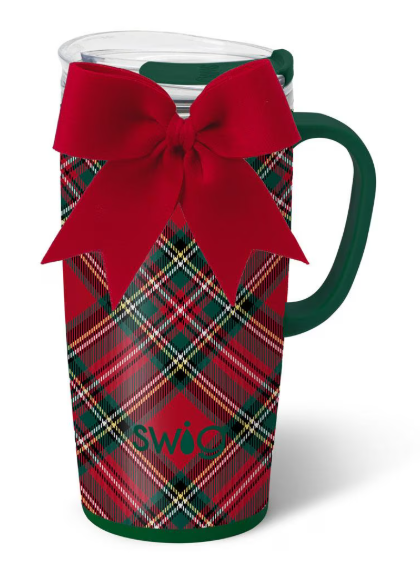 Swig Christmas Plaid Travel Mug 22oz