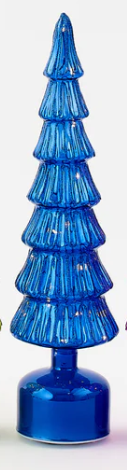 180 Revolving Lighted Glass Tree - 5 Assorted