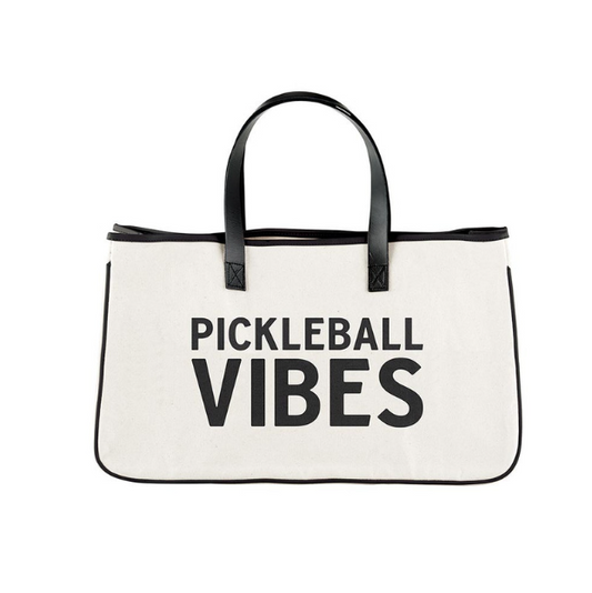 Santa Barbara Canvas Tote - Pickleball Vibes