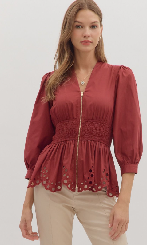 Anastasia Scallop Top