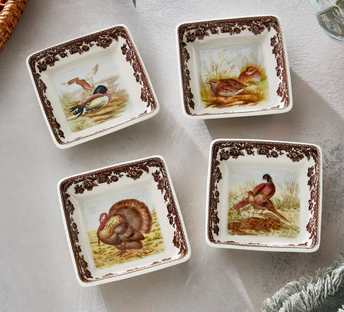 Spode Woodland  Square Dishes