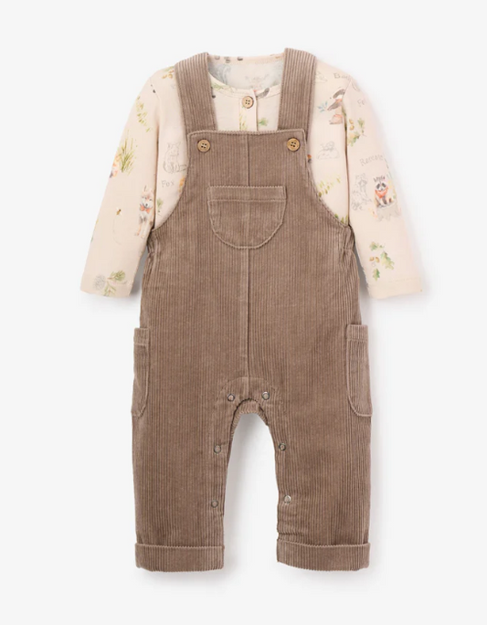 Wilderness Henley + Corduroy Overall Set