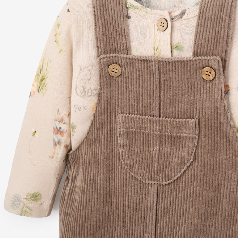 Wilderness Henley + Corduroy Overall Set