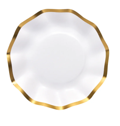 Sophistiplate Everyday White Wavy Appetizer/Dessert Bowls/8pk