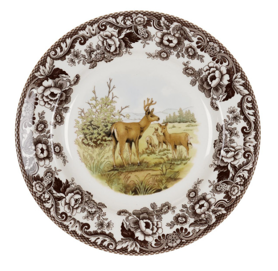 Spode Portmeirion Dinner Plate, Woodland Mule Deer