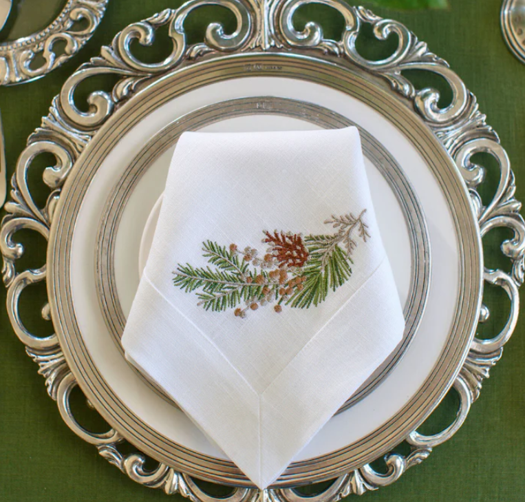 Fall Sprig Large Napkin, Set of 4 - Arte Italica