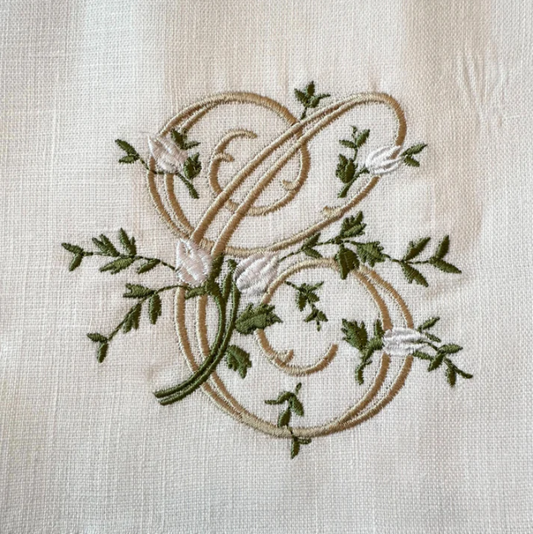 Arte Italica Floral Monogram Towel