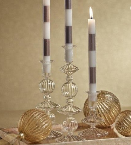 Zodax Lucerna Glass Taper Holder 5.25"