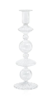 Zodax Lucerna Glass Taper Holder 10.75"