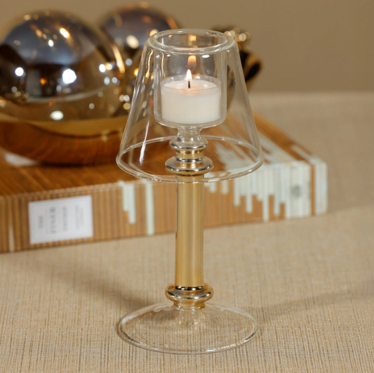 Zodax Isola Tealight Lamp- Gold